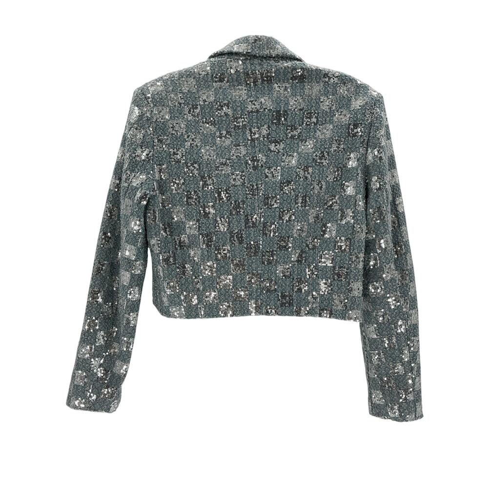 Line & Dot 'Skylar' Blue Cotton Jacket Size S - Picture 3 of 4